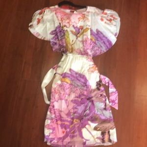 Vivienne Tam drop waist floral dress sz S